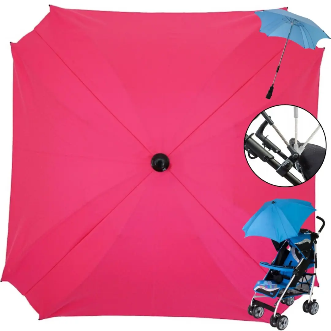 Skyline Kinderwagen Parasol Universeel UV Bescherming Roze