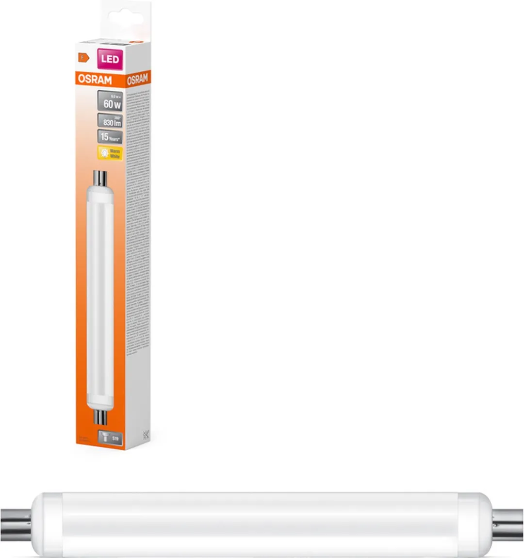Osram LED Line S19 9W 830lm - Zeer Warm Wit