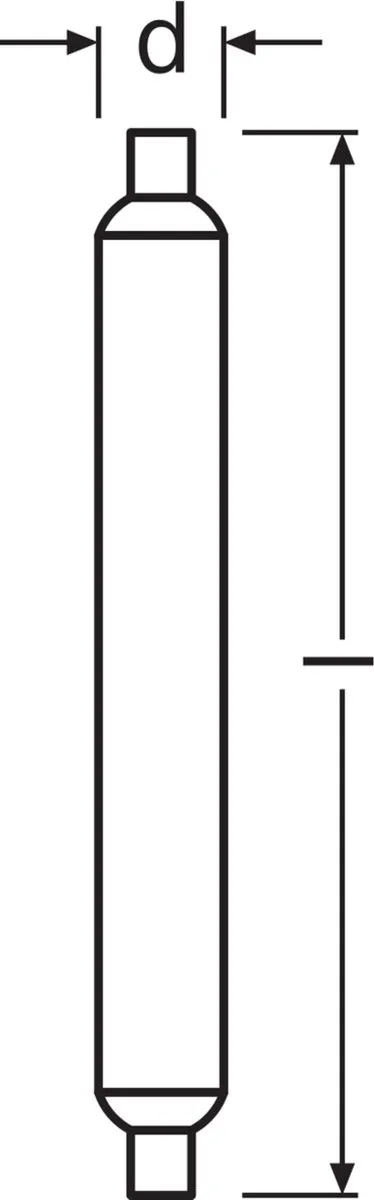 Osram LED Line S19 9W 830lm - Zeer Warm Wit - afbeelding 6 van 6