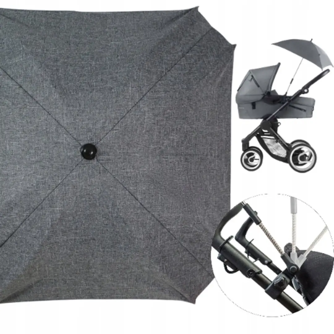 Universele Kinderwagenparasol UV 50, Ø 70 cm, Verstelbaar