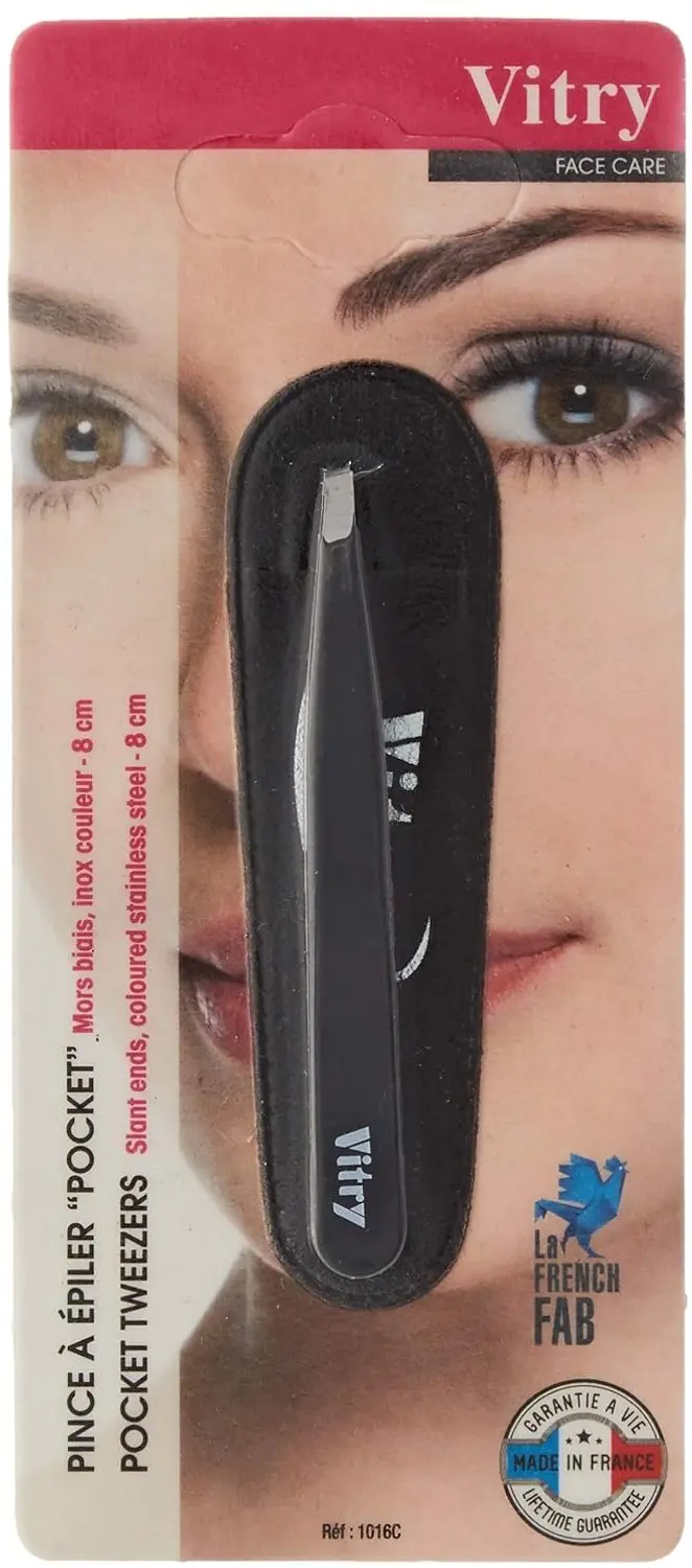 Vitry Pocket Epileerpincet Schuin - Zwart - afbeelding 2 van 2