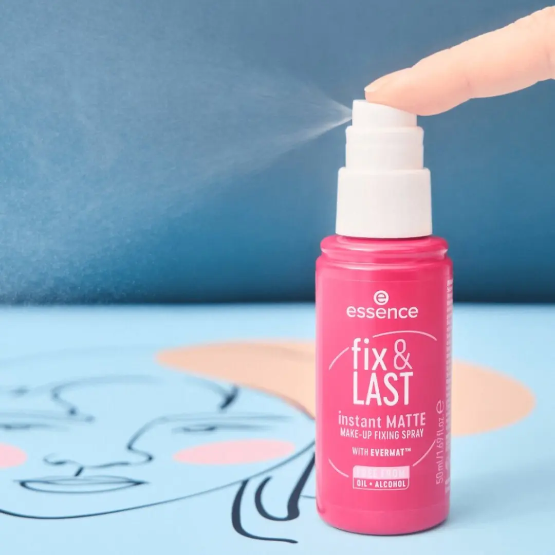 Essence Fix & Last Instant Matte Make-up Fixatiespray - 50ml - afbeelding 5 van 6