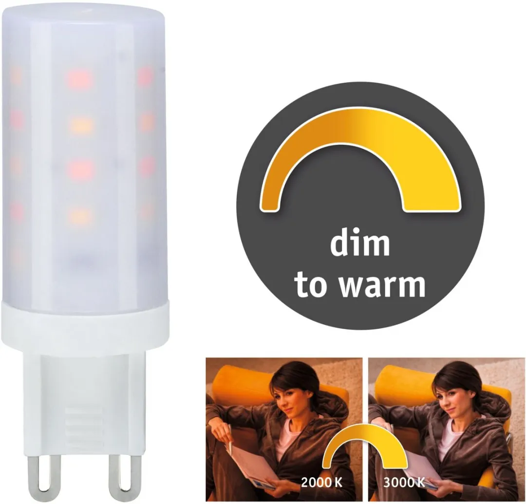 Paulmann LED Stiftfitting G9 Set 4W 270lm - Dimbaar Warm Wit