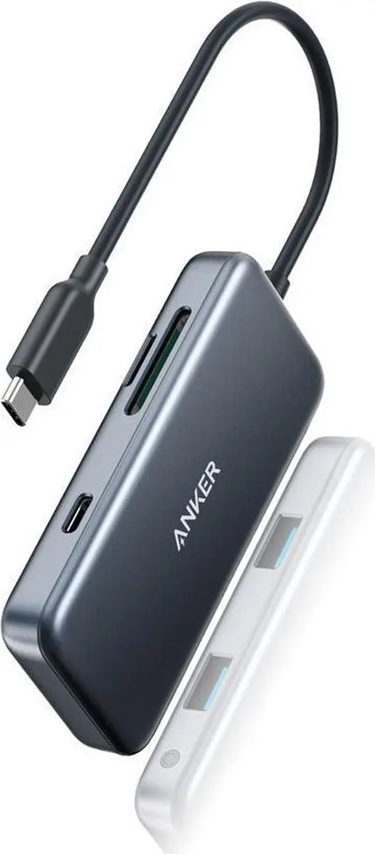 Anker USB-C Hub A8334 - 5-in-1 - Zwart - afbeelding 4 van 6