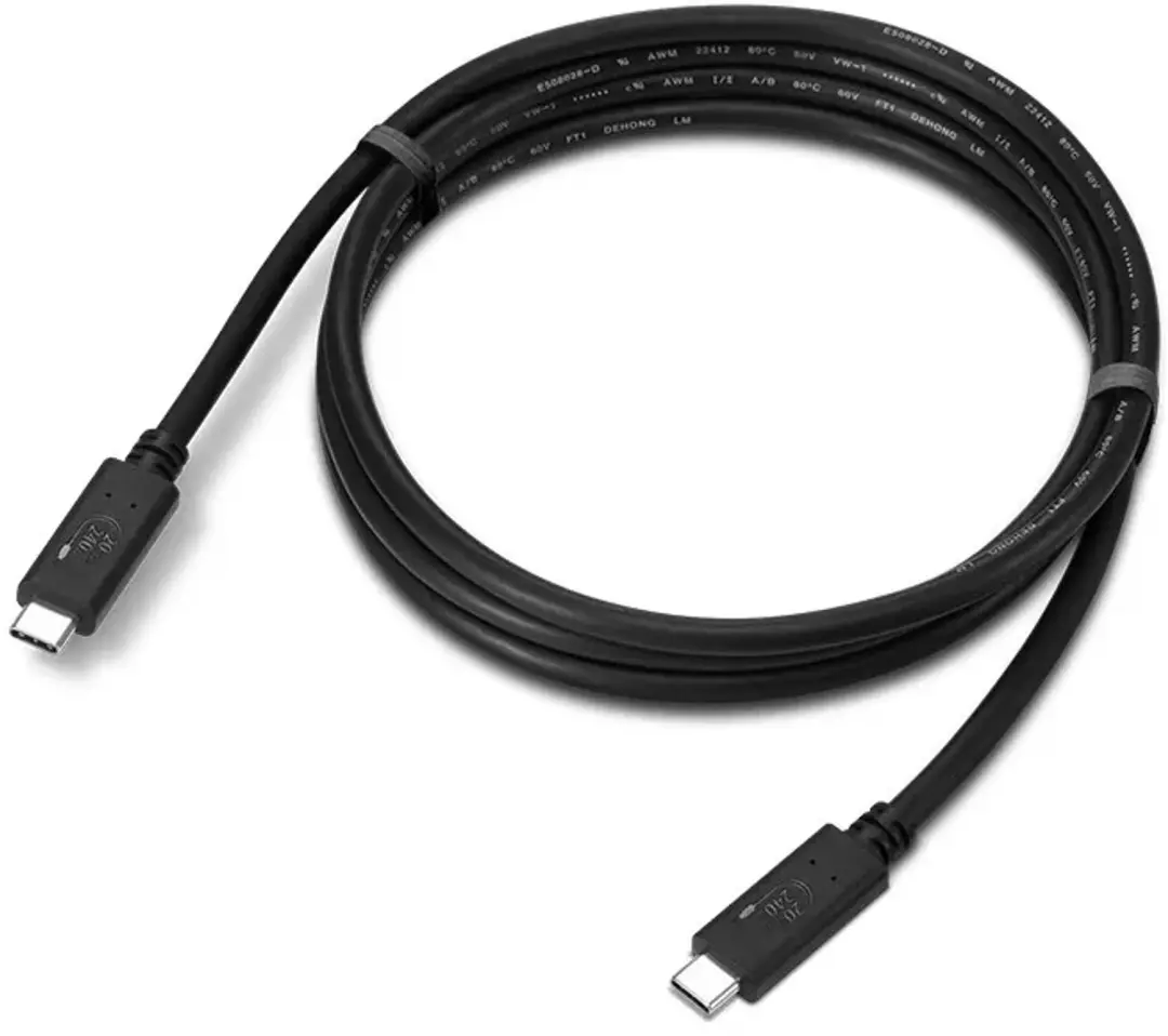 Lenovo 4X91U92143 USB-kabel USB4 Gen 2x2 1,5 m USB C 20 Gbit/s Zwart