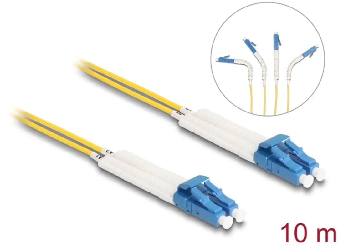 Delock 88077 Glasvezelkabel LC-LC Singlemode OS2 10m