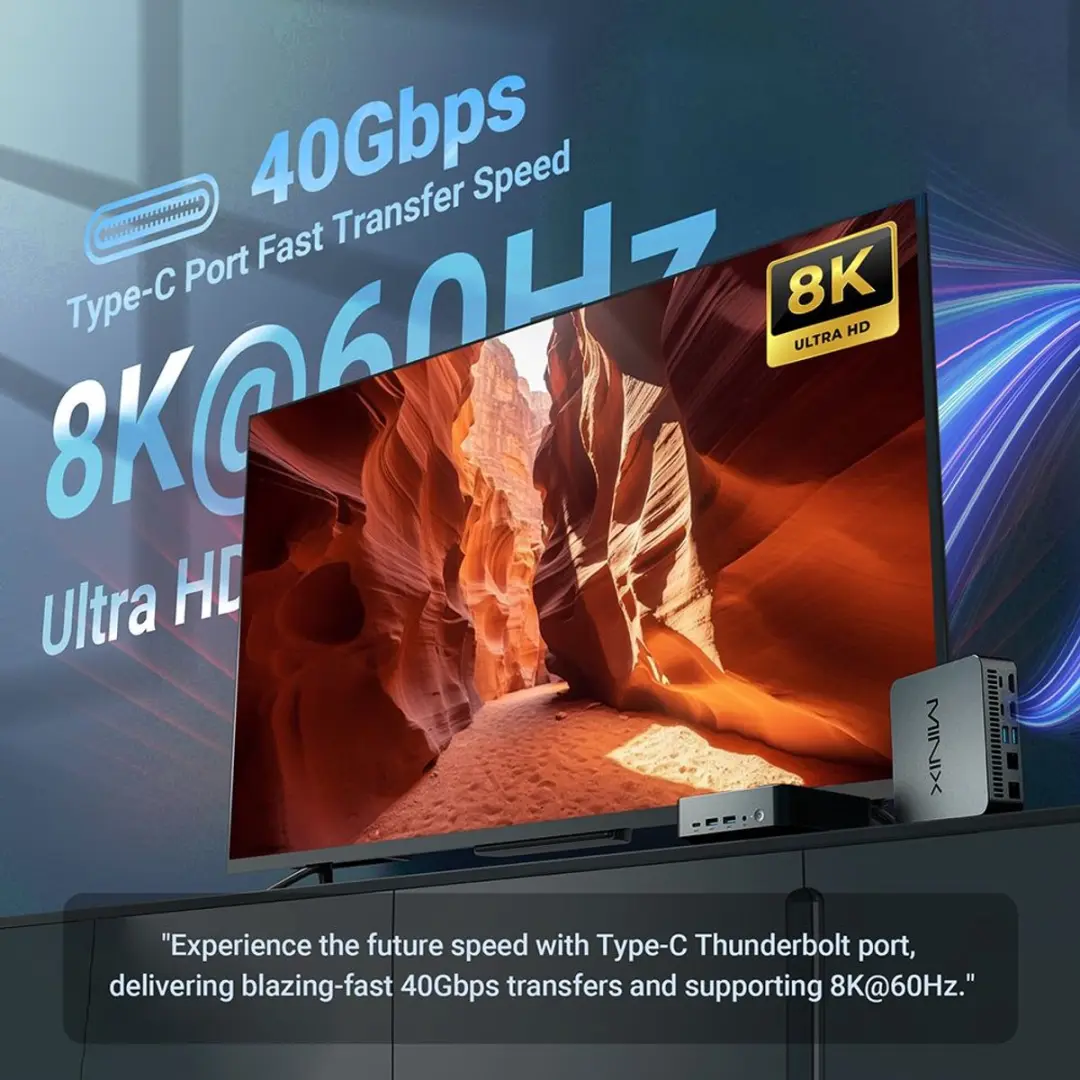 MINIX N512i5 Mini PC - Zwart - afbeelding 4 van 6