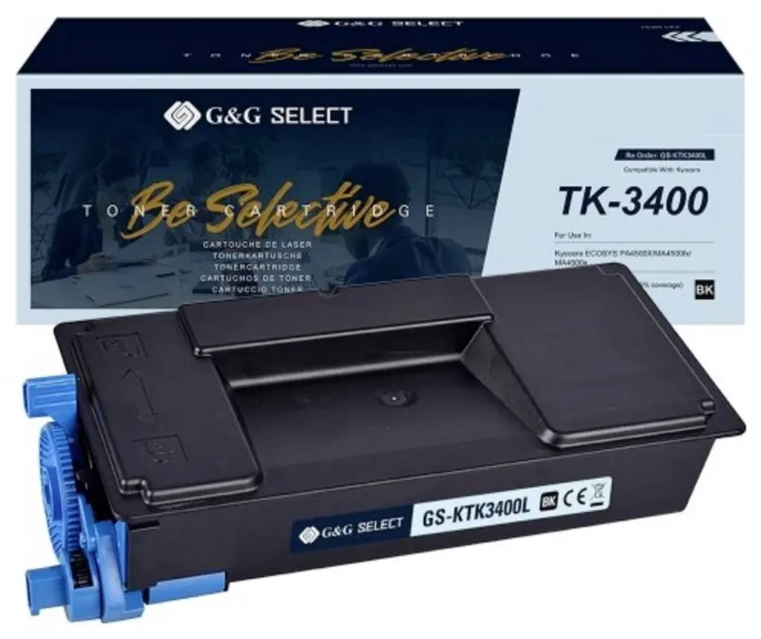 G&G Toner Kyocera TK-3400 GS-KTK3400L - Zwart 19500 pagina's - afbeelding 3 van 3