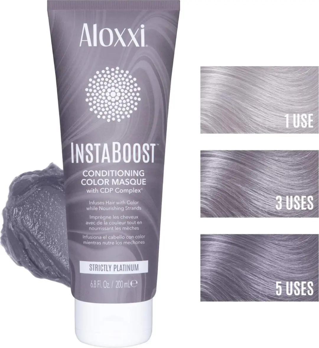 Aloxxi Instaboost Kleurmasker Strictly Platinum - 200ml - afbeelding 2 van 2