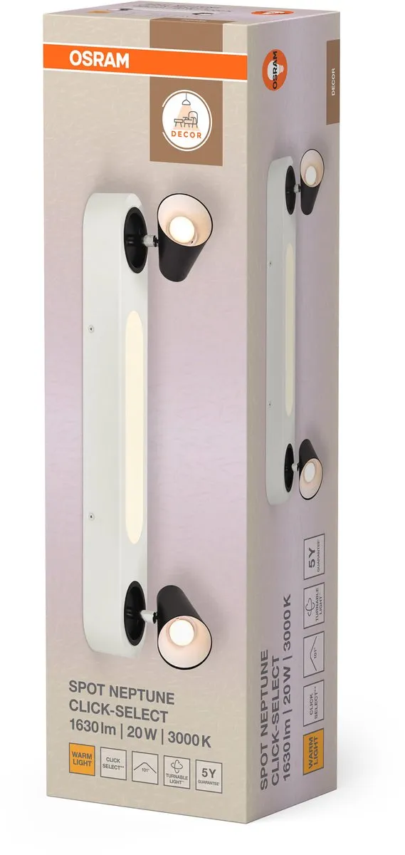 Osram Decor Spot Neptune CLICK-SELECT - 20W 715lm Warm Wit - afbeelding 6 van 6