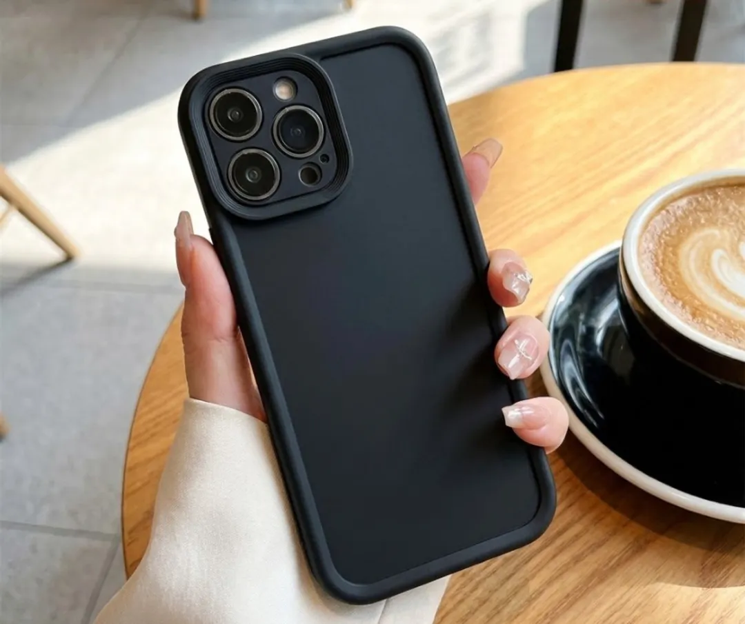 NUVEX iPhone 15 Pro Hoesje - 3 Stuks - Zwart/Beige/Bruin