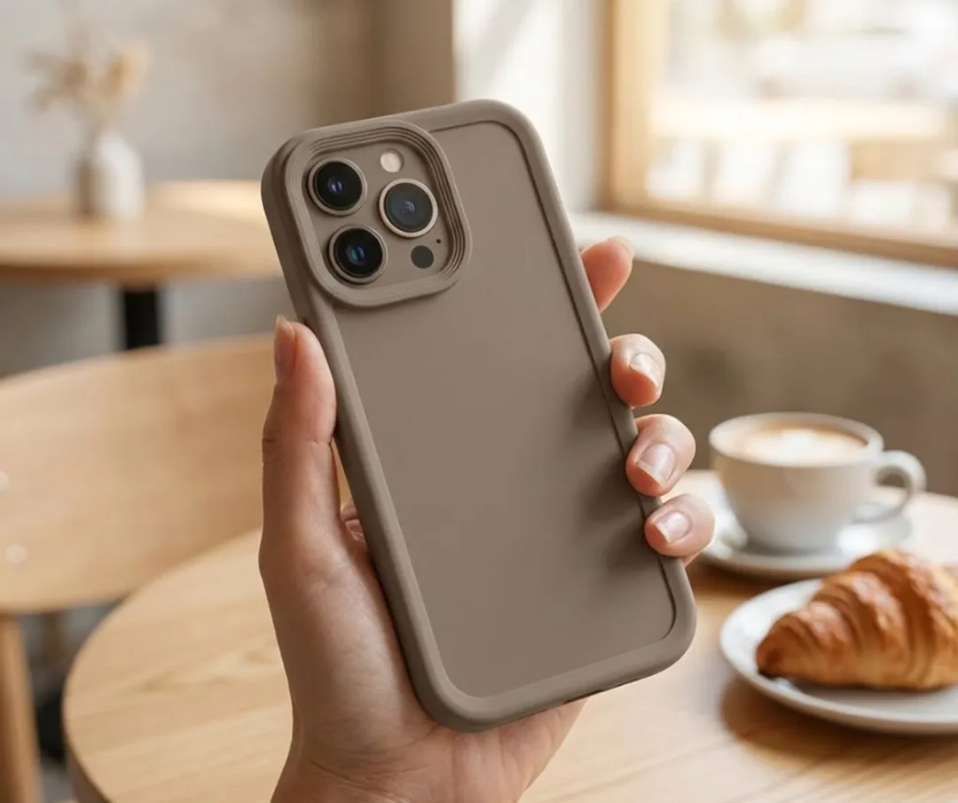 NUVEX iPhone 15 Pro Hoesje - 3 Stuks - Zwart/Beige/Bruin