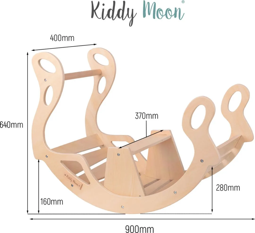 KiddyMoon Montessori Klimboog 419597 - Natuurlijk