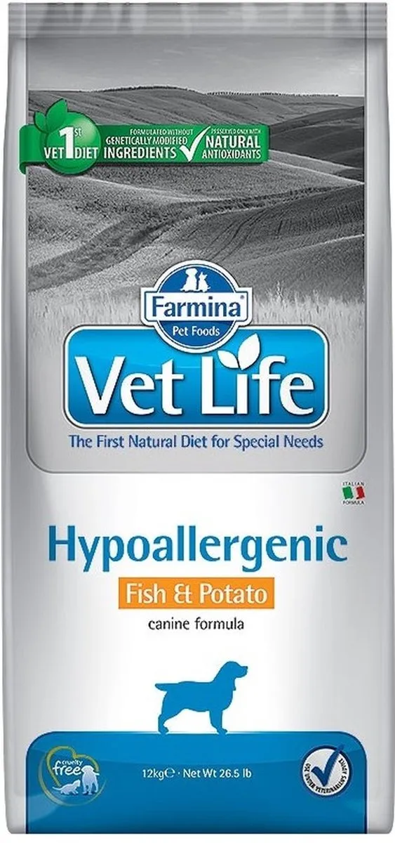 Farmina Vet Life Hypoallergeen Vis & Aardappel 12kg