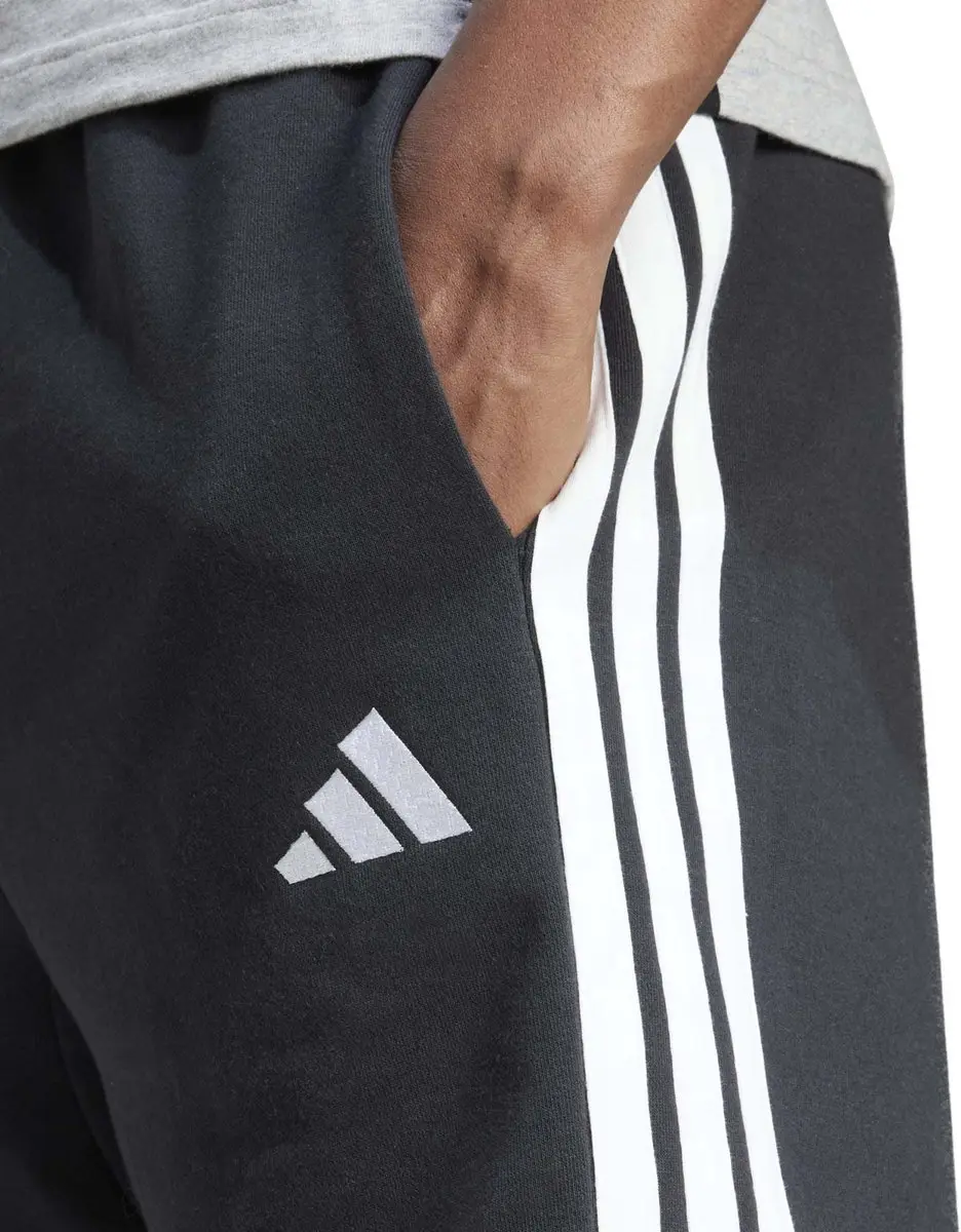 adidas Essentials 3-Stripes French Terry Korte Broek - Zwart - afbeelding 6 van 6