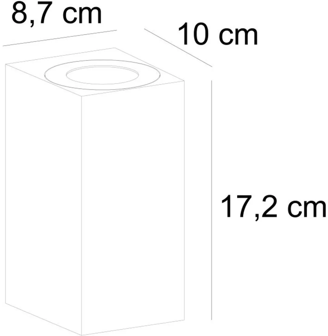 Nordlux Canto Maxi Kubi 2 Wandlamp Buiten - 1 Lichtpunt - Grijs