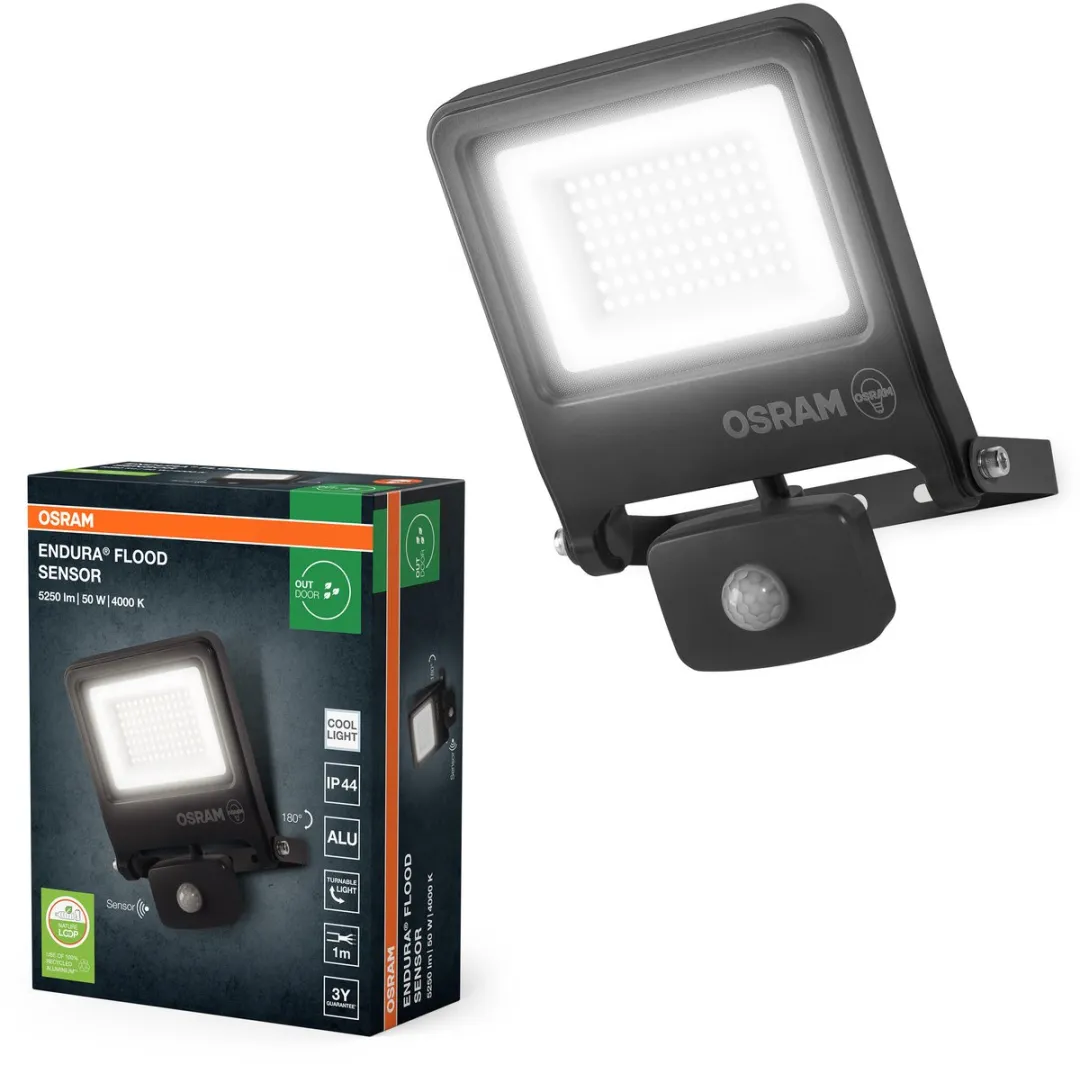 Osram Endura Flood PC 50W LED-schijnwerper - 5000 Lumen - Donkergrijs