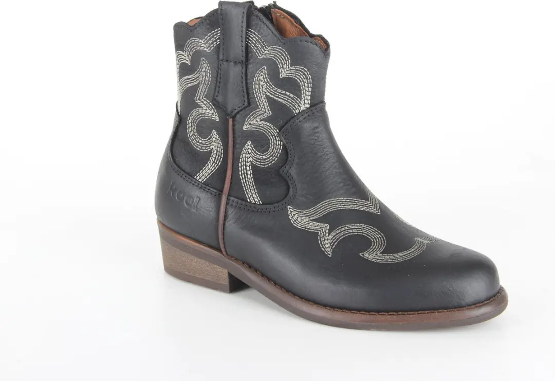 Koel4kids 10m012 Cowboylaarzen - Western Laarzen - Meisjes - Zwart - Maat 32