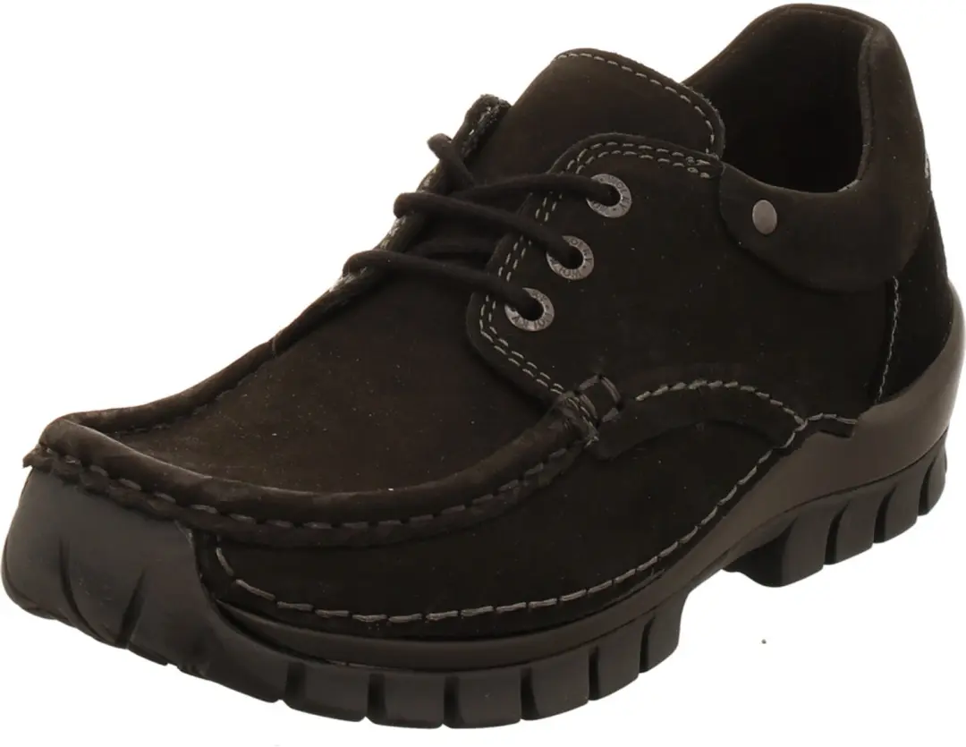 Wolky Veterschoenen Fly zwart nubuck