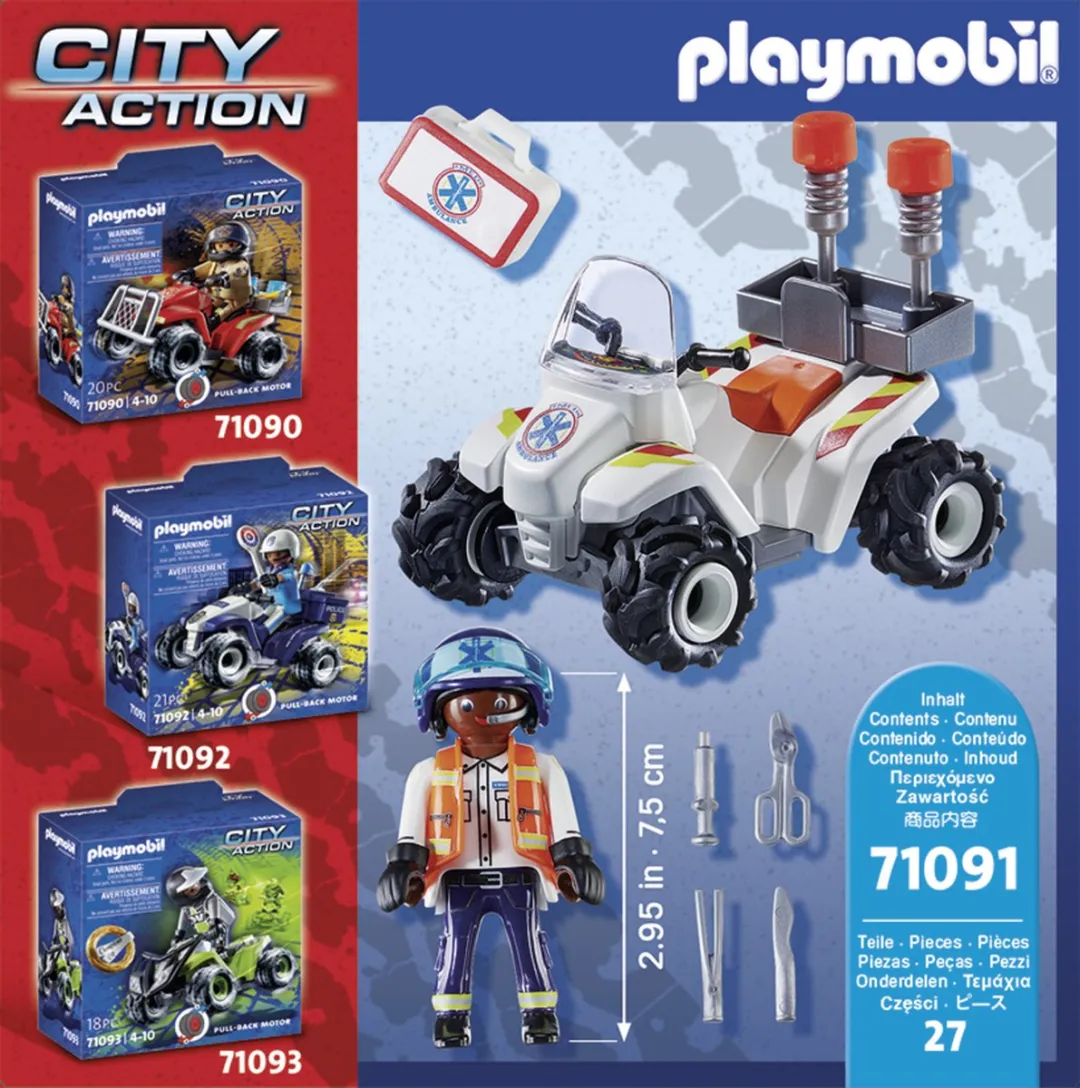 Playmobil City Life Reddingsdienst Speed Quad 71091 - afbeelding 6 van 6