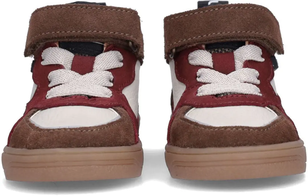MARLON MELLOW Unisex Sneakers Bruin met Rood - afbeelding 2 van 2