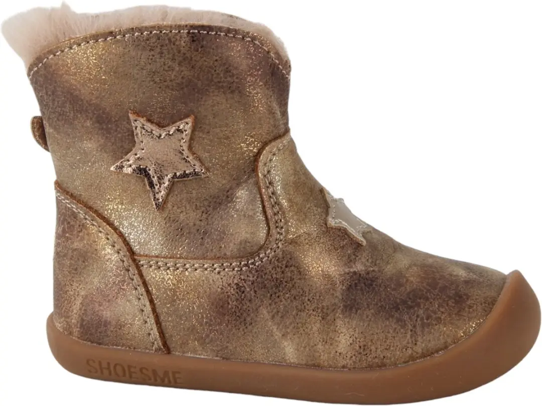Shoesme BF24W017-B meisjes enkellaarzen maat 21 metallic