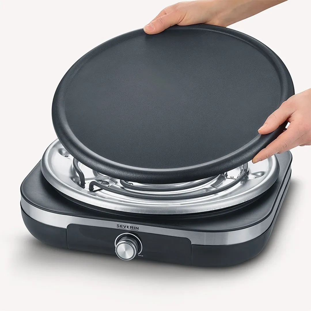 Severin CM 2199 Crêpe-maker - 1500W - Ø38cm - Zwart