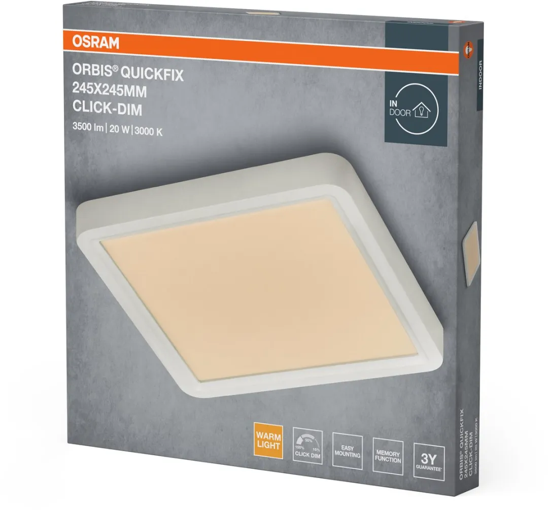 Osram Orbis Quickfix LED Plafondlamp 20W 3000K - Wit