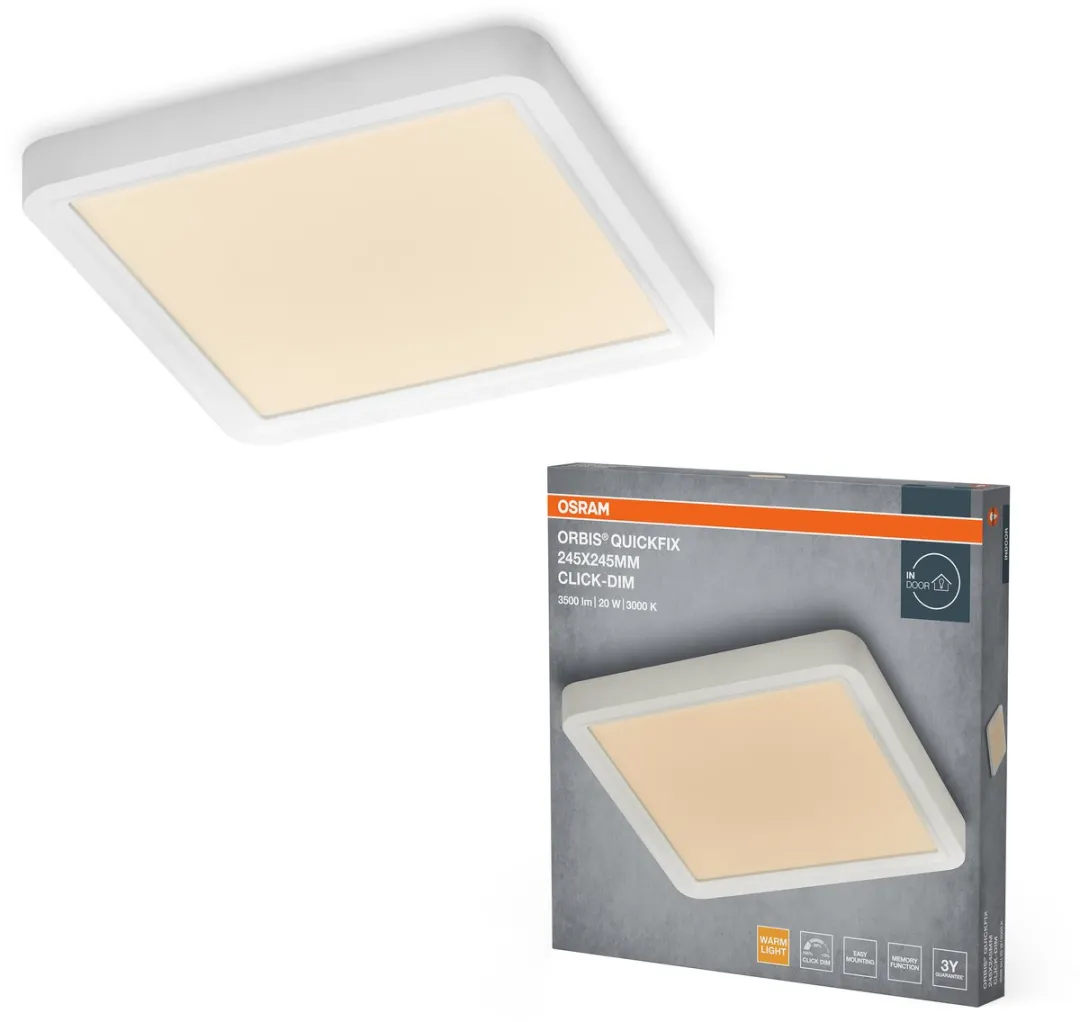 Osram Orbis Quickfix LED Plafondlamp 20W 3000K - Wit