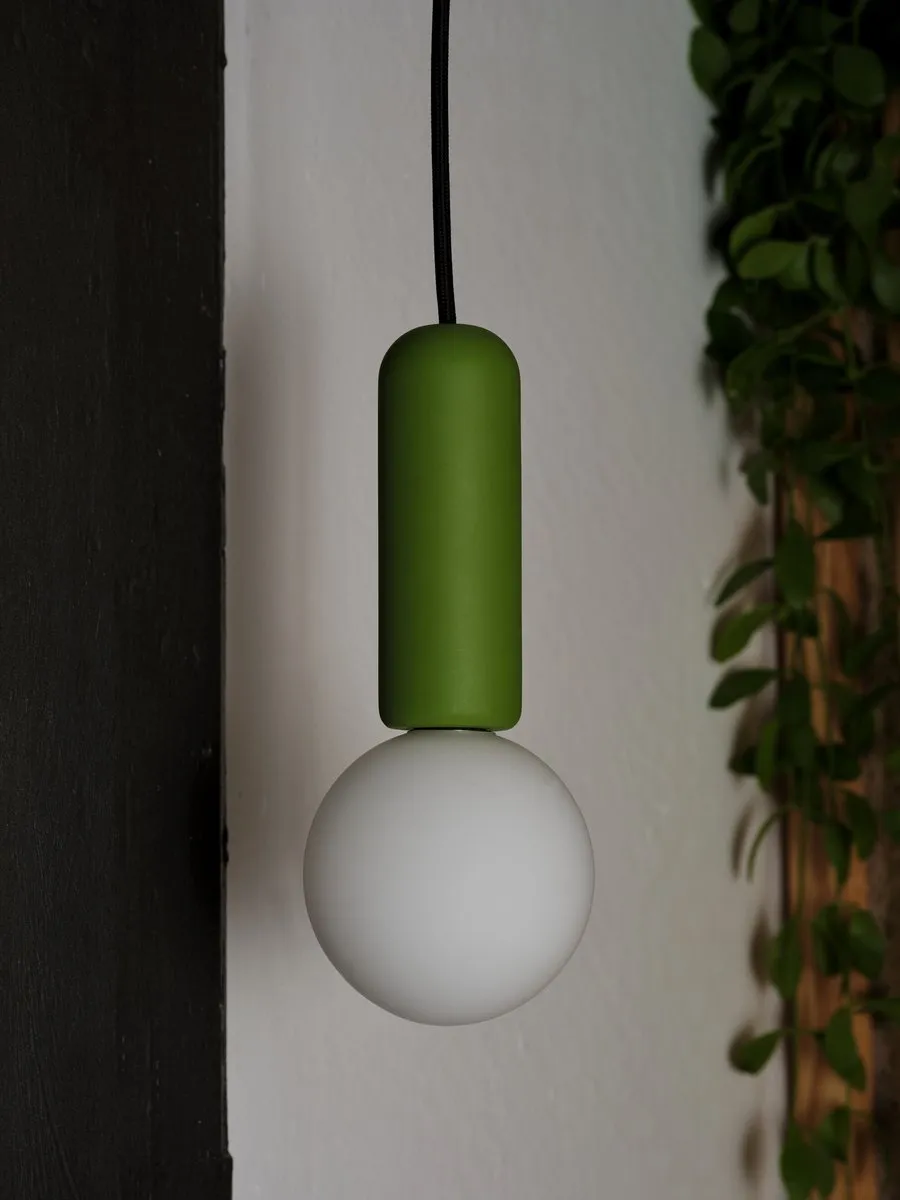 Osram Decor Beton Mic Hanglamp G9 100mm - Groen - afbeelding 6 van 6