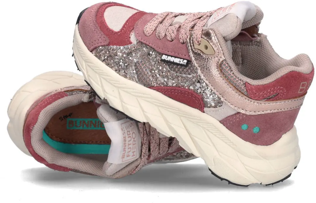 BunniesJR Reza Rush Meisjes Sneakers - Bordeaux - afbeelding 2 van 6