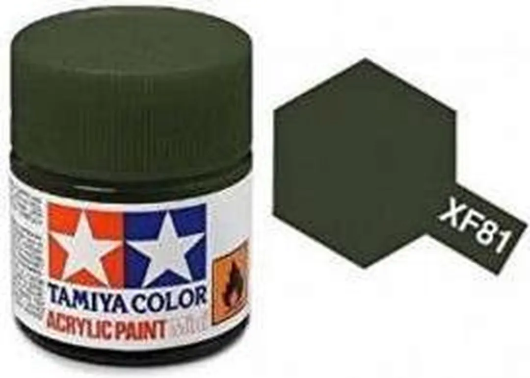 Tamiya Acrylverf XF-81 Dark Green 10ml