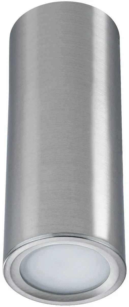 Paulmann LED Plafondlamp Barrel 2700K 470lm 6W - Staal geborsteld