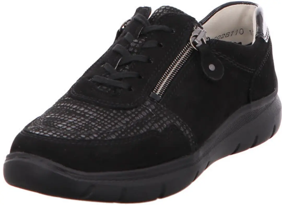 Waldläufer dames veterschoenen zwart maat 41
