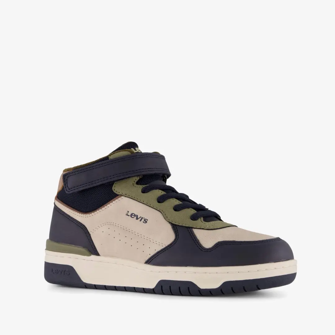 Levi's Dereck Mid hoge jongens sneaker blauw wit