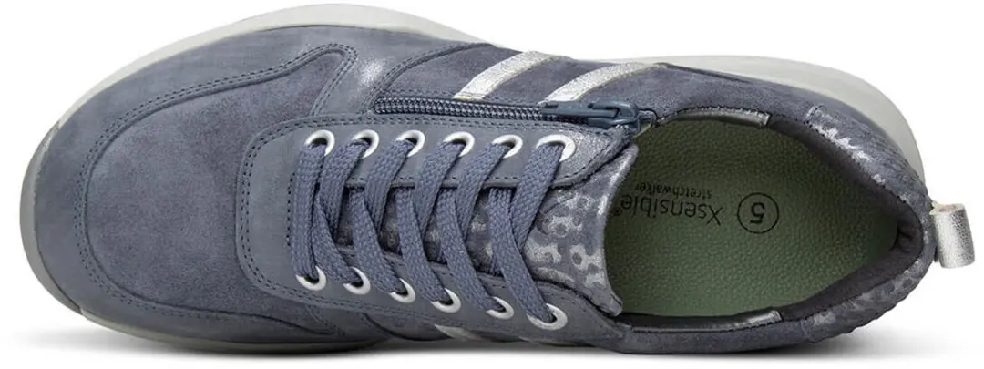 Xsensible dames veterschoenen blauw maat 42.5