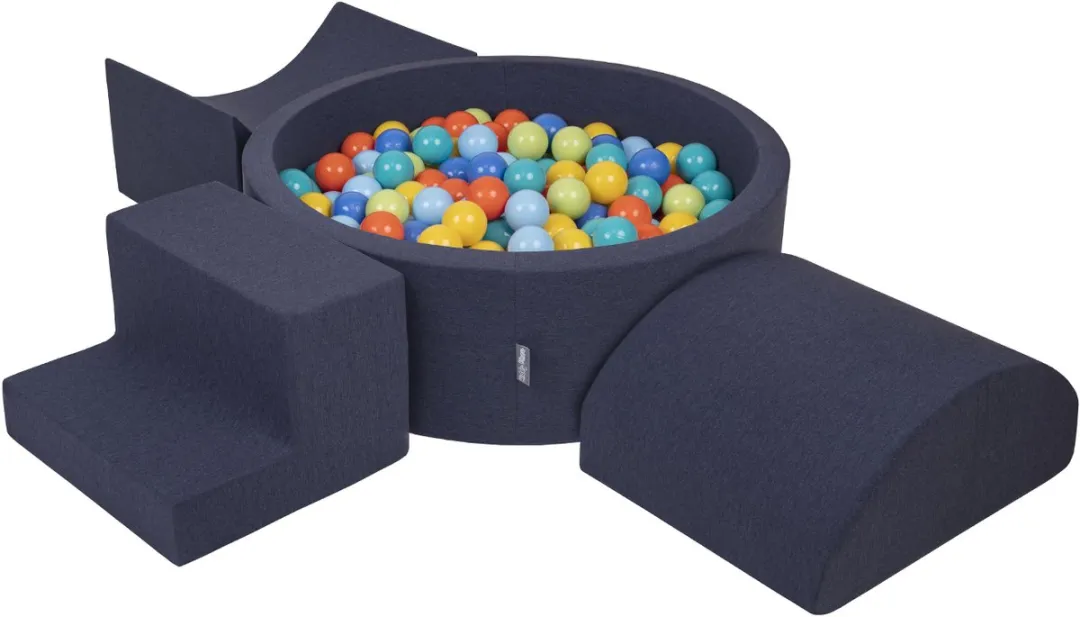 KiddyMoon Schuimspeelplaats Ballenbad 300 Ballen - 5-Kleur Mix
