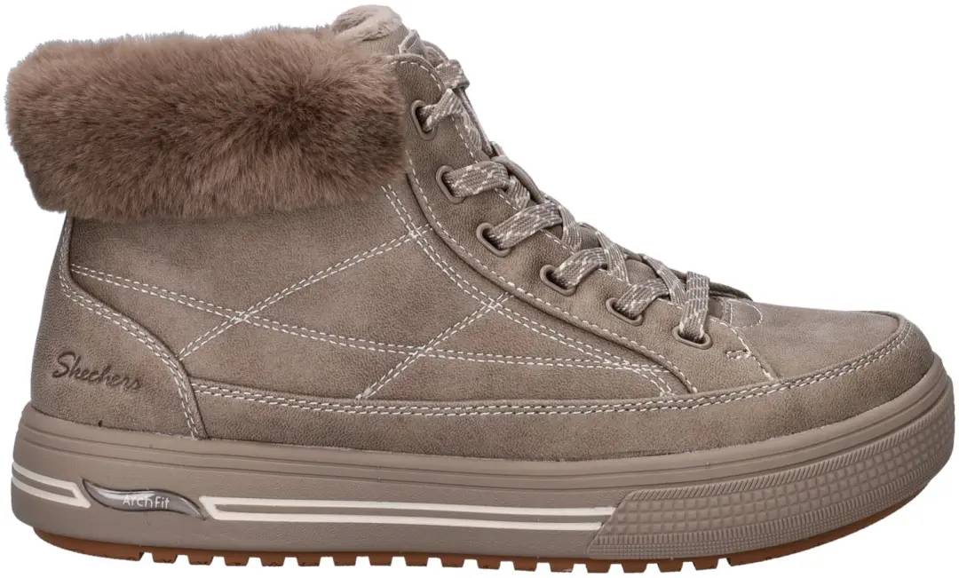 Skechers Arch Fit Arcade dames veterboot - Donker Taupe - Maat 40