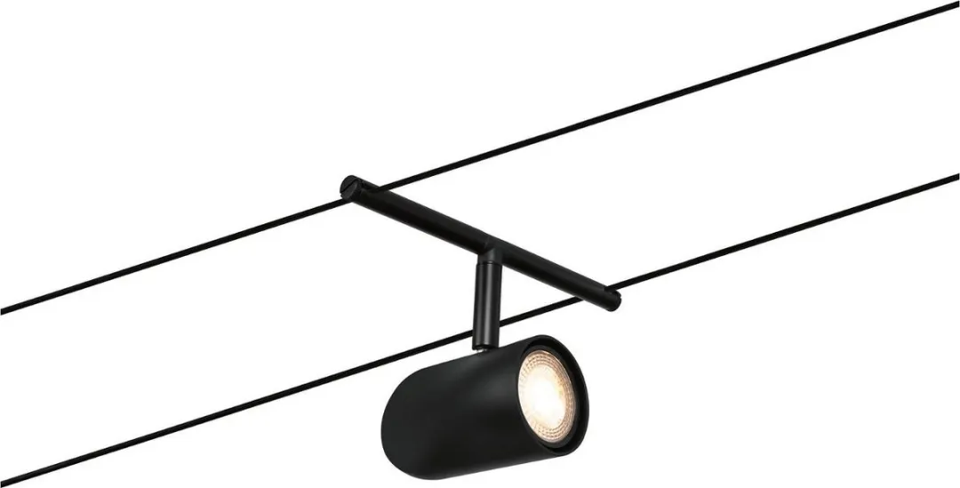 Paulmann Cup Kabelverlichting Basisset 5x10W - Mat Zwart
