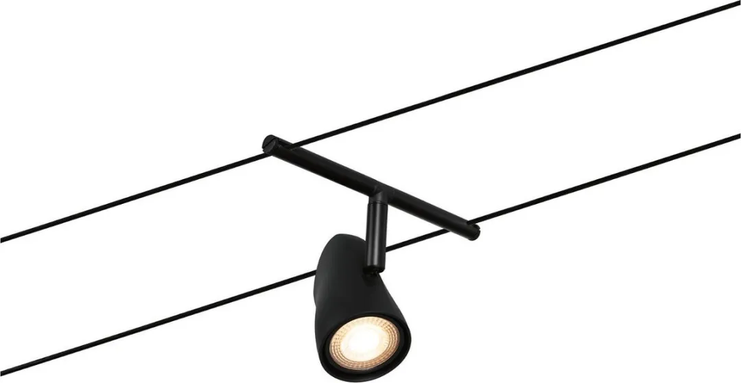 Paulmann Cup Kabelverlichting Basisset 5x10W - Mat Zwart
