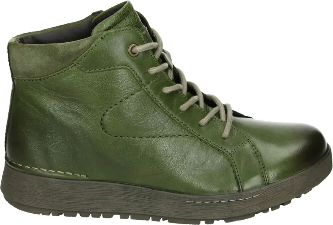 Josef Seibel ANNA 03 - VeterlaarzenHoge sneakersDames sneakersDames veterschoenenHalf-hoge schoenen - Kleur: Groen - Maat: 38