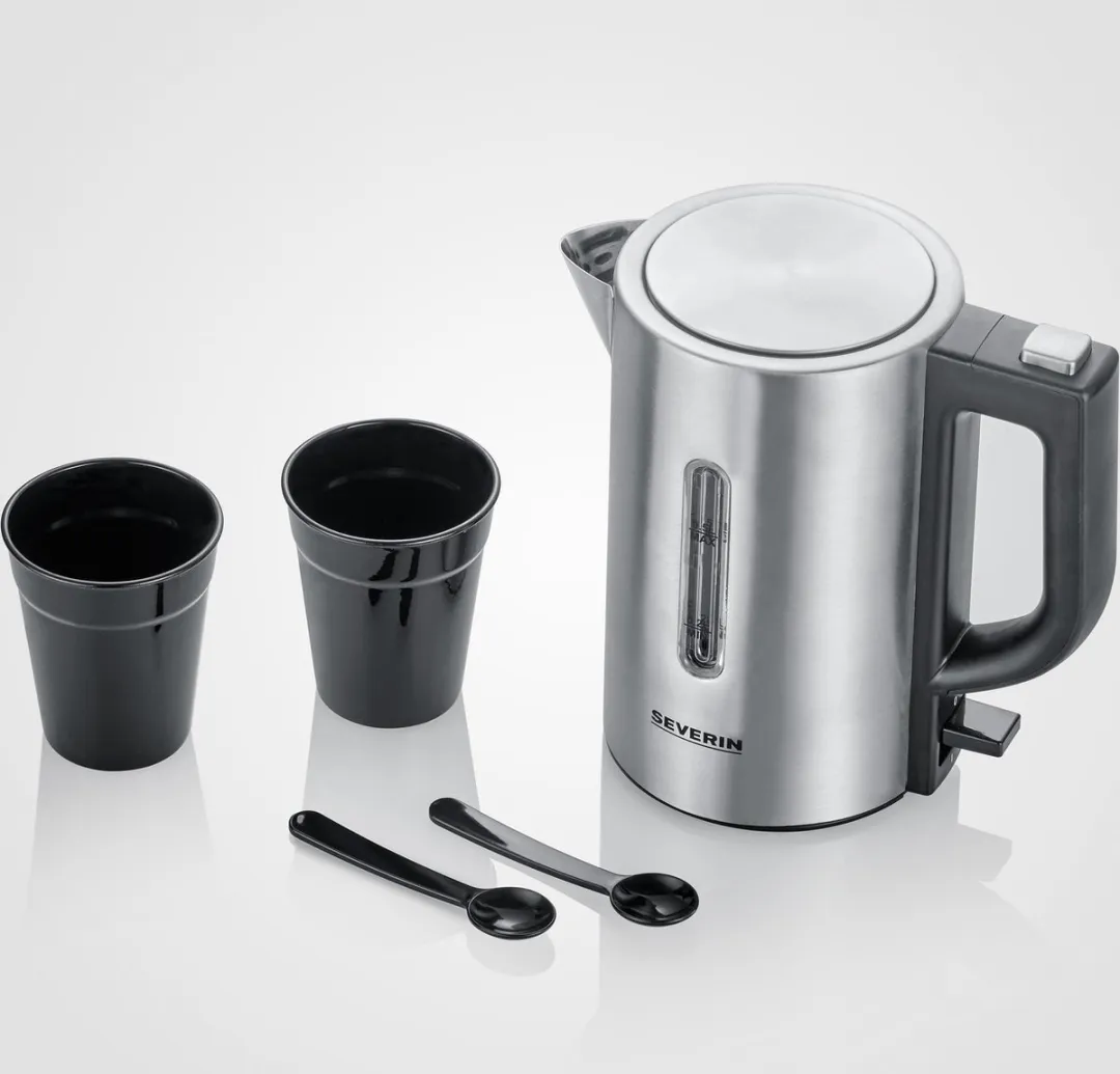 Severin WK 3647 Waterkoker 1100W 0,5L - Zilver/Zwart