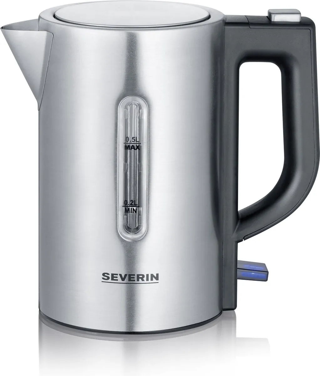 Severin WK 3647 Waterkoker 1100W 0,5L - Zilver/Zwart