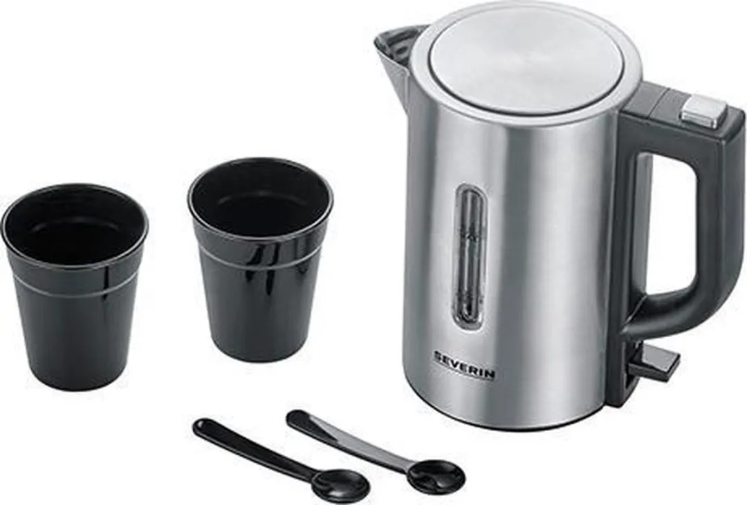 Severin WK 3647 Waterkoker 1100W 0,5L - Zilver/Zwart