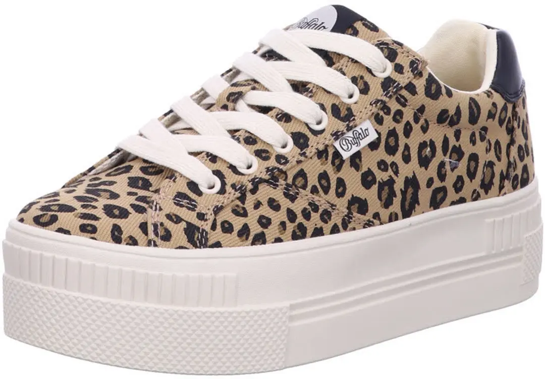 Buffalo dames veterschoenen beige maat 41