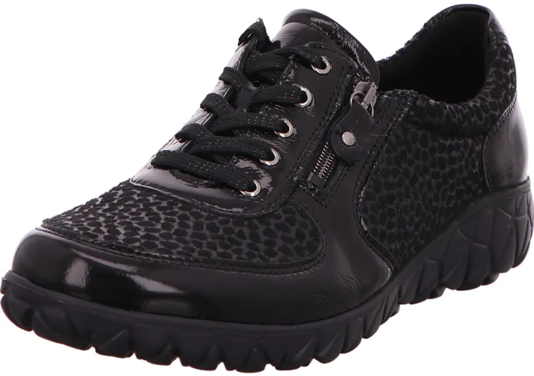 Waldläufer dames veterschoenen zwart maat 37.5