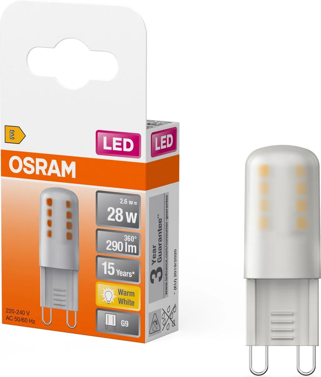 Osram Parathom G9 LED Lamp 2.6W - Warm Wit - Vervangt 28W