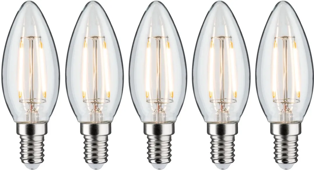 Paulmann Filament LED Kogellamp E14 2700K - 5x2,6W 1250lm - Helder
