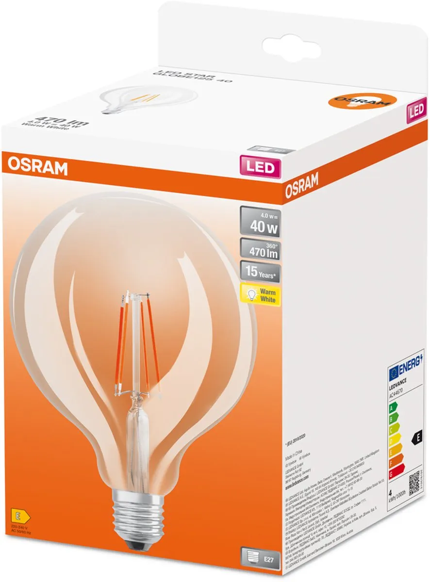 Osram LED E27 4W Warmwit