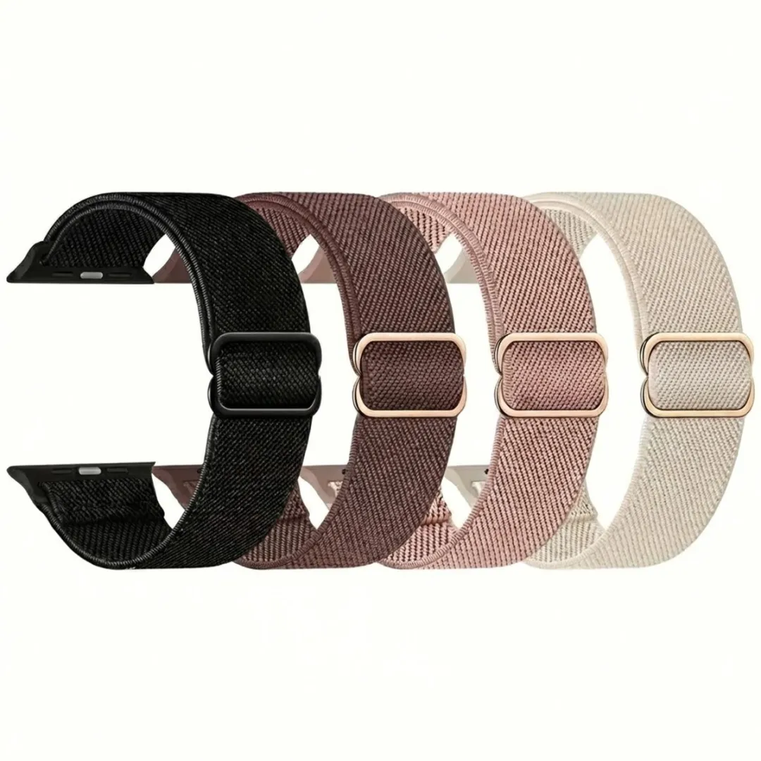 NuveX Woven Smartwatch Band Set - 4 Stuks - Apple Watch 42-49mm